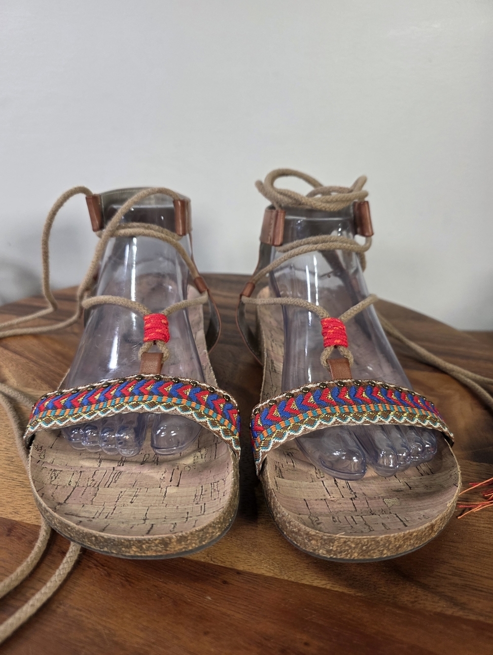 Circus by Sam Edelman Kerri Boho Gladiator Lace-Up Sandals Festival Size 8.5 - Picture 9 of 16